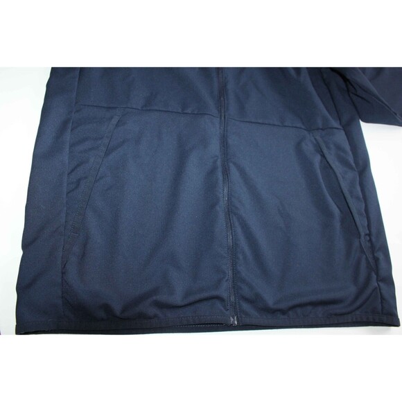 NIKE Dri-Fit Full Zip Jacket Size Small Navy Blue Lightweight Athleisure Logo - Picture 3 of 9